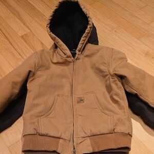 Carhartt Brown Hooded Kids Jacket